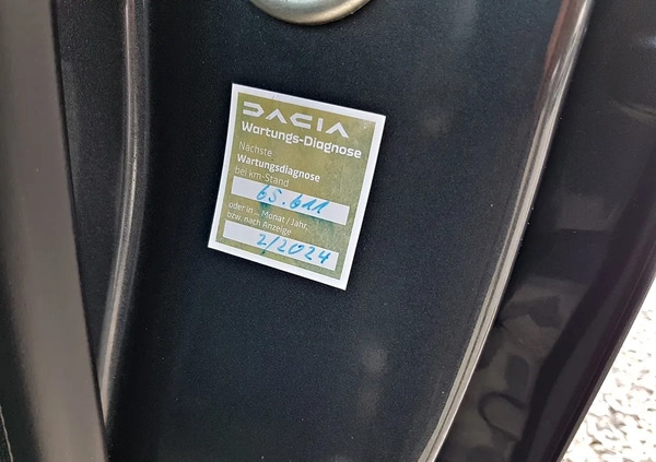 Dacia Dokker cena 57900 przebieg: 56000, rok produkcji 2020 z Międzyrzecz małe 667